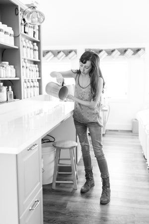 Behind the Scenes : Making Candles in our Sunlit Studio - Little Flower Soap Co