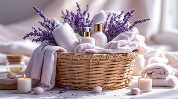 Lavender Spa Basket for Mom - Little Flower Soap Co