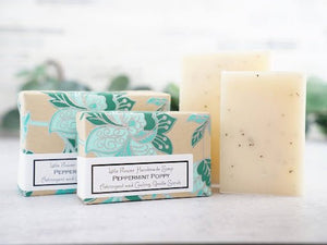 Peppermint Poppy Soap for Fresh Skin - Little Flower Soap Co