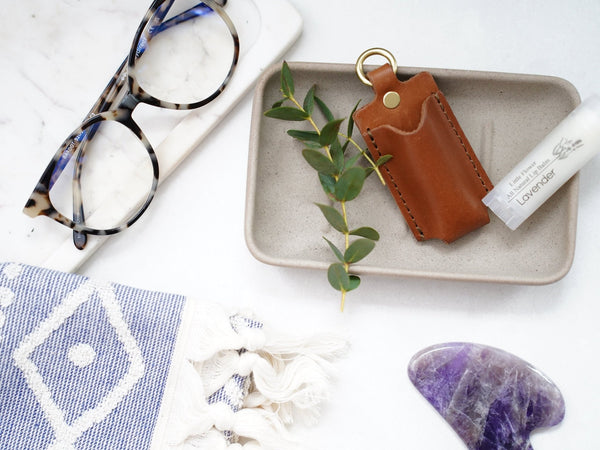 Amethyst Gua Sha Facial Massage Stone - Little Flower Soap Co