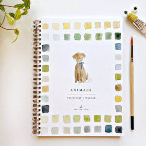 Animals Watercolor Workbook - Little Flower Soap Co
