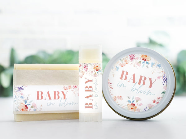 Baby in Bloom - Wildflower Lip Balm Favor - Little Flower Soap Co