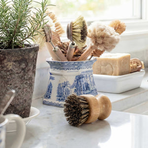 Bamboo Pot Scrubber | Natural Kitchen Brush - Little Flower Soap Cobamboobamboo switchbiodegradablePot Scrubber Brush