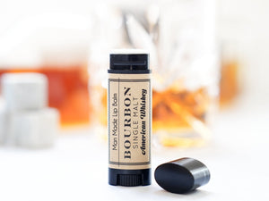 Bourbon Whiskey Lover Lip Balm - Stocking Stuffers for men - Little Flower Soap Co