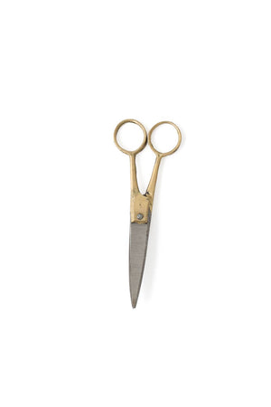 Brass Handle Scissors - Handmade Small - Little Flower Soap Co