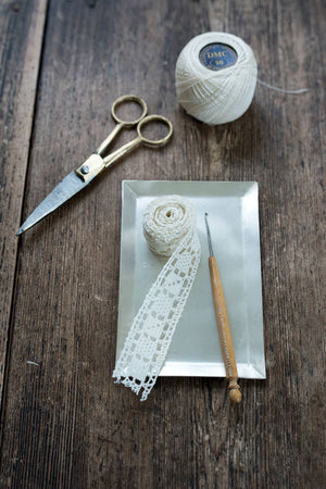 Brass Handle Scissors - Handmade Small - Little Flower Soap Co
