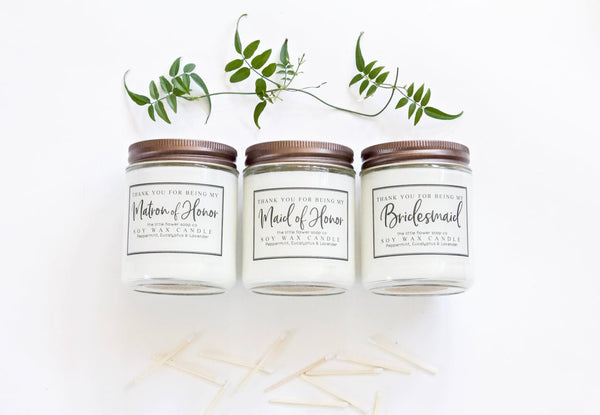 Bridal Party Gifts - Thank You or Will You Be my Bridesmaid Ask - Little Flower Soap Co