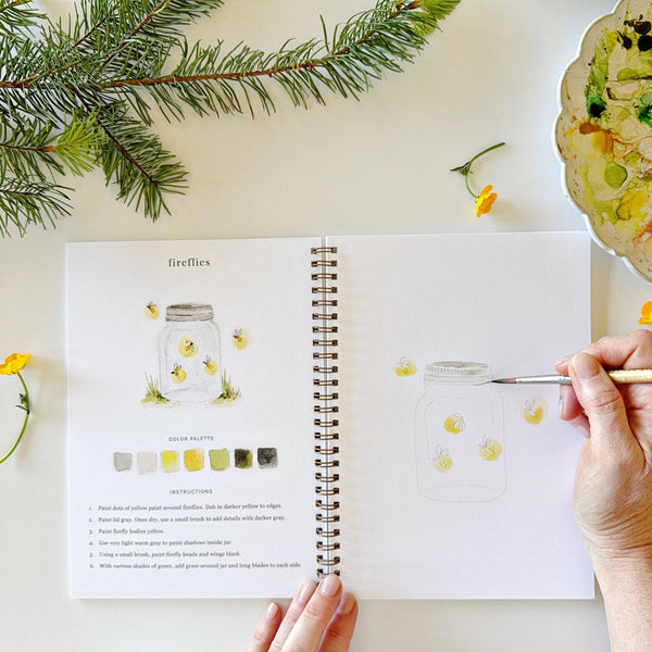 Camping watercolor workbook - Little Flower Soap Co