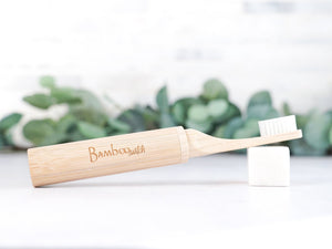 Compostable Bamboo Travel Toothbrush - Little Flower Soap Co