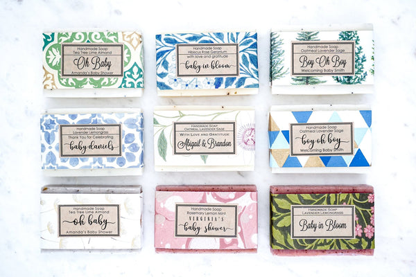 Custom Soap Favors for Shower - Little Flower Soap Co