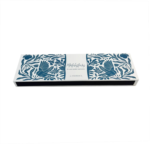 Decorative Box of Matches: Gray - Little Flower Soap Cobathroom decorfarmhouse decormatch