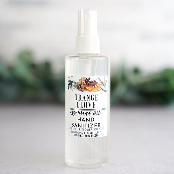 Hand Sanitizer Spray Orange Clove - Little Flower Soap Co