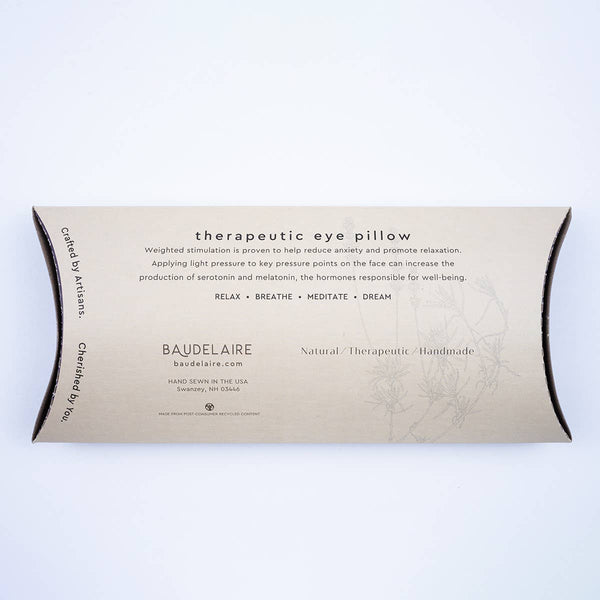 Indigo Fern - Relaxing Weighted Lavender Eye Pillow - Little Flower Soap Co