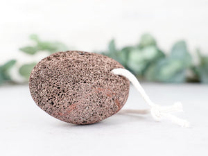Lava Pumice Stone with Cotton Hanging Loop - Little Flower Soap Co