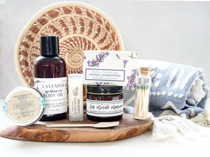 Lavender Calm Gift Basket - Little Flower Soap Co