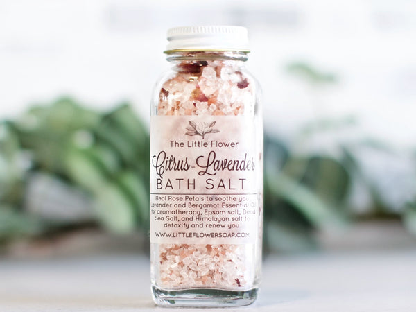 Lavender Dead Sea Detox Bath Salt - Little Flower Soap Co