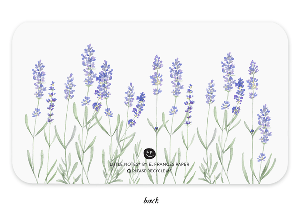 Lavender Little Notes - 85 mini notecards - Little Flower Soap Co