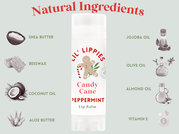 Lil Lippies Holiday Pack - Set of 3 Lip Balms - Little Flower Soap Co