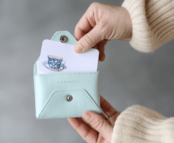 Little Notes Holder | Seaglass Pouch - Little Flower Soap Coe. francis paperGreeting Card