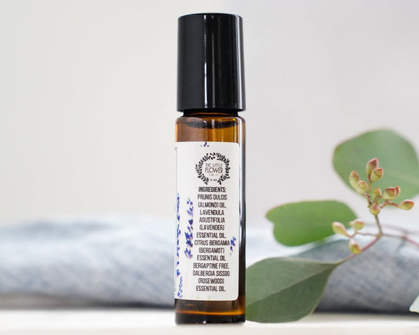 PEACE - Lavender Bergamot Essential Oil Roll - on Aromatherapy - Little Flower Soap Co
