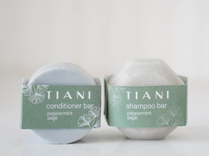 Peppermint sage bar shampoo and conditioner set 