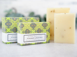Rosemary Lemon Mint - Handmade Bar Soap - Little Flower Soap Co