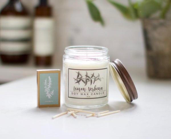 Rosemary Lemon Verbena - Candle and Soap Gift Set - Little Flower Soap Co