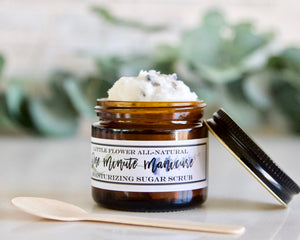 Sugar Scrub - Lavender Bergamot One Minute Hand Treatment - Little Flower Soap Co