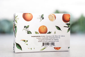 Tangerine Basil - Large Bar Soap 6oz - Little Flower Soap Co