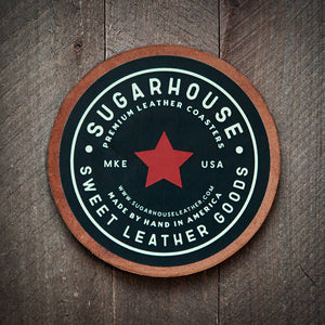 The Good Sht Leather Coaster - Little Flower Soap Co