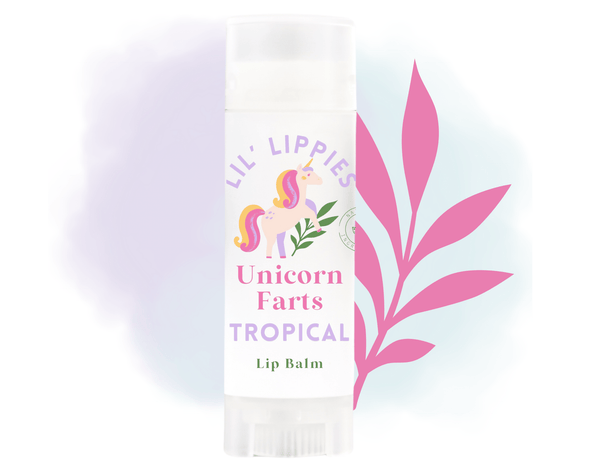 Unicorn Farts Tropical Lip Balm - Lil' Lippies Kids - Little Flower Soap Co