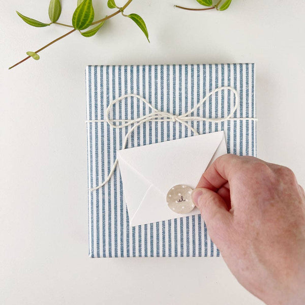 Watercolor Botanical Delphinium Mini Notecard - Little Flower Soap Co