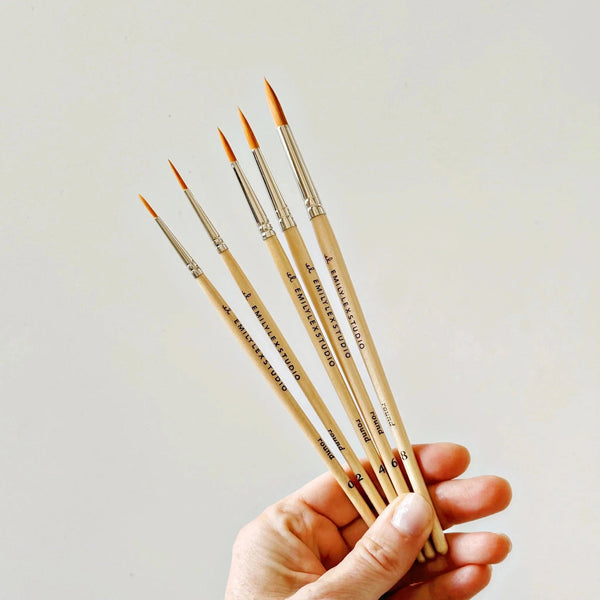 Watercolor paintbrush set - Little Flower Soap Coartbrushemily lexart supplies