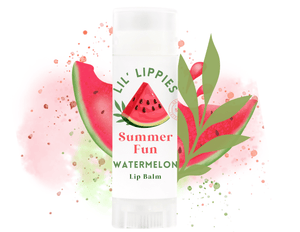Watermelon Lip Balm - Lil' Lippies Kids - Little Flower Soap Co