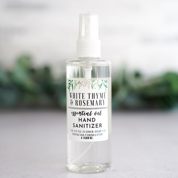 Peppermint Eucalyptus Handmade lavender citrus hand sanitizer – safe for kids, gentle on skin.