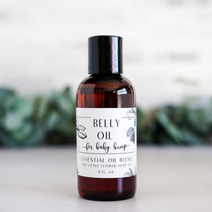 Belly Oil - For for growing pregnancy tummies - Little Flower Soap Co