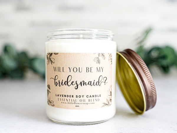 Bridesmaids Ask Gift - Will you be my Bridesmaid Relaxation Box - Little Flower Soap Co