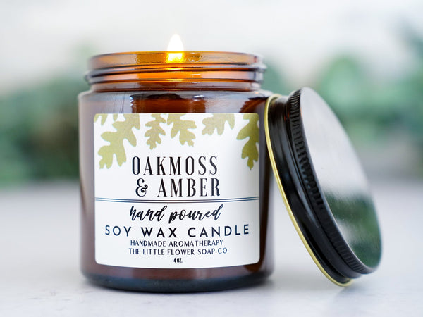 Citronella Hand Poured Candle - Little Flower Soap Co