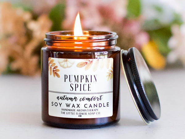 Citronella Hand Poured Candle - Little Flower Soap Co