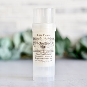 Muscle Rescue Balm 2.5oz. Twist Tube - Little Flower Soap Co