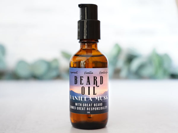 Vanilla Musk Beard Oil - 2oz - Little Flower Soap Co